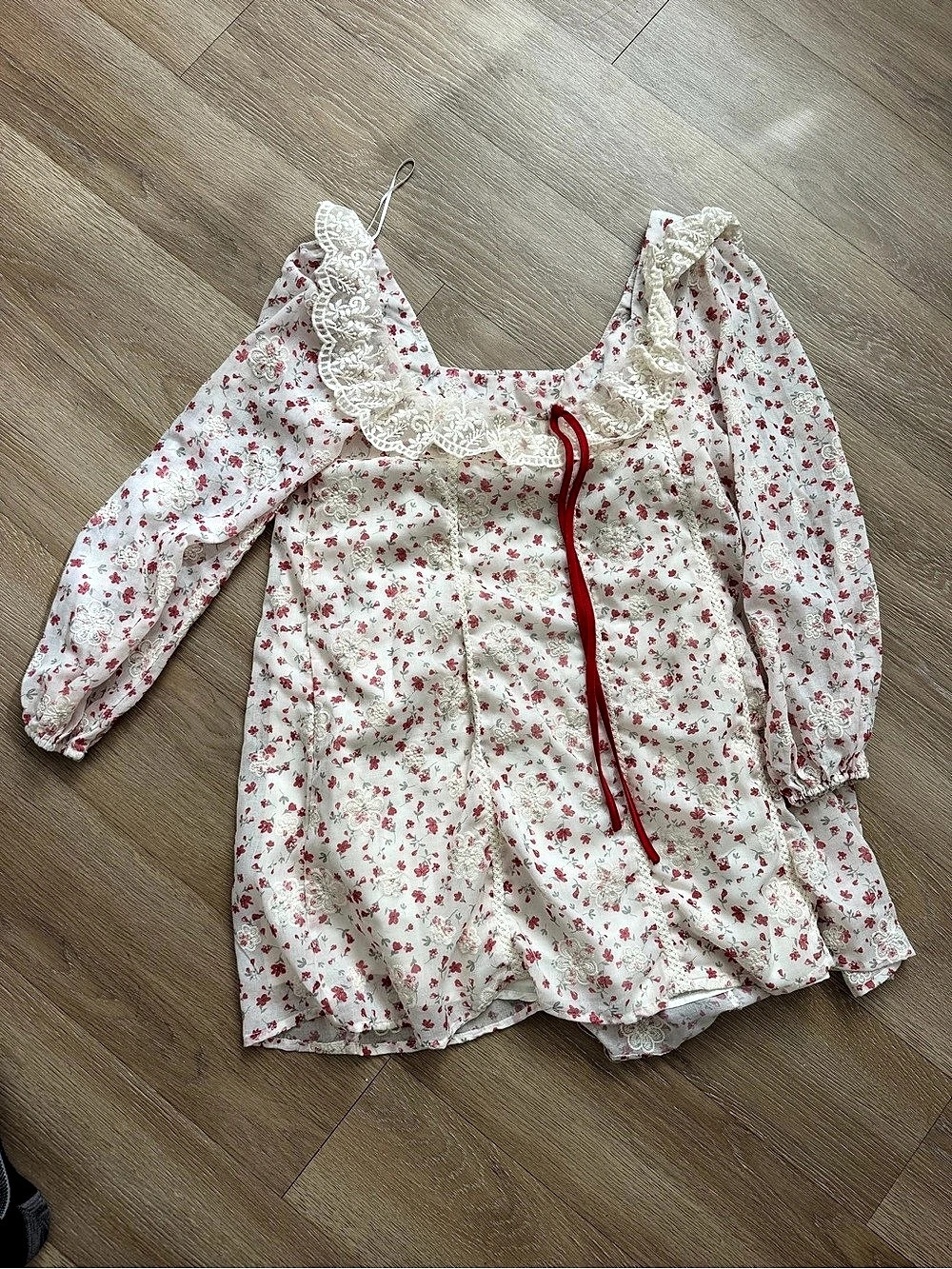 bohme Floral Lace Mini Dress Size Medium